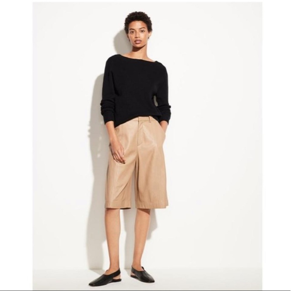 Vince Black Ribbed Sweater